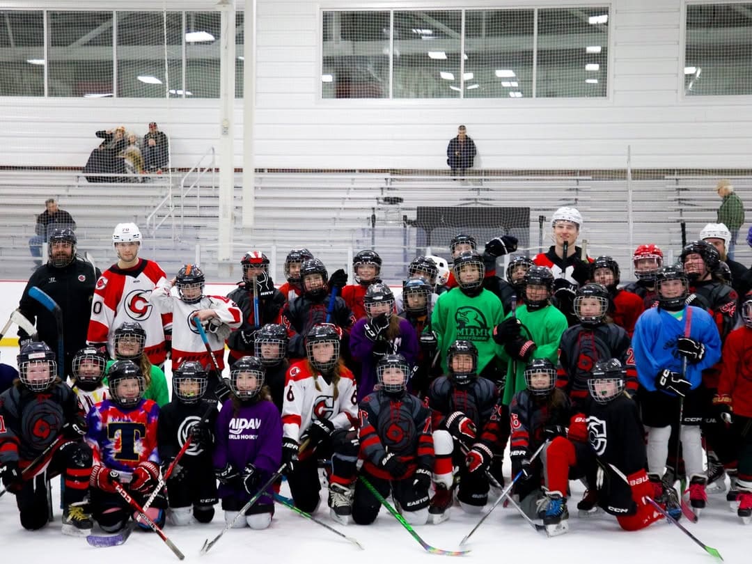 So lucky to have our @cincycyclones players help out at all of our practices this week!